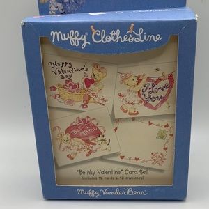 Vintage Muffy VanderBear ClothesLine “Be Mine Card Set #1”
